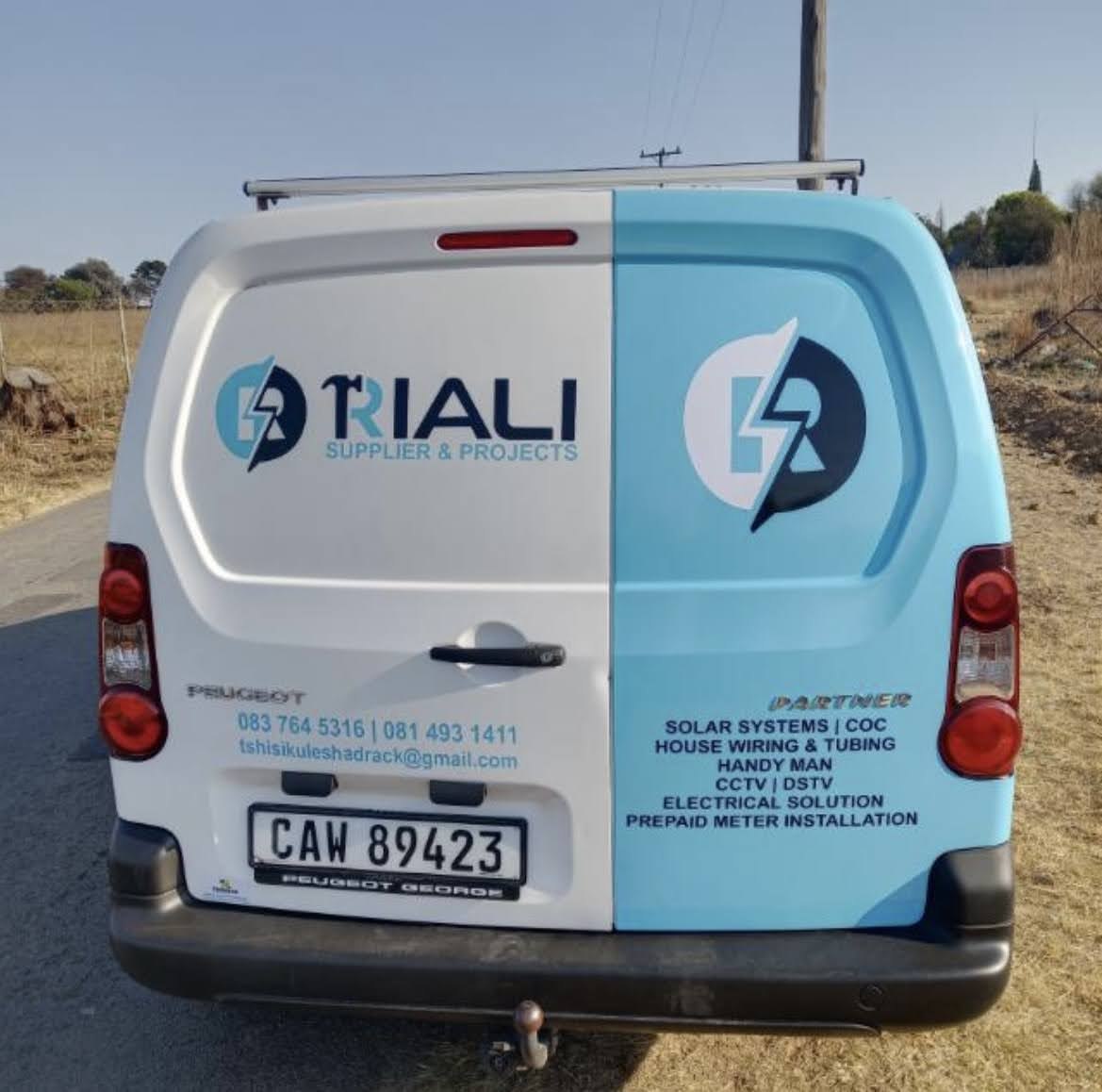 Branded Riali vehicle photographed from the rear
