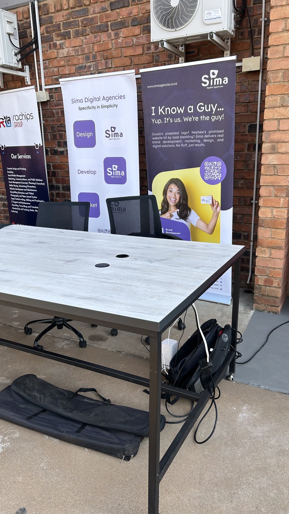 Sima’s exhibition stand at the AB4IR launch