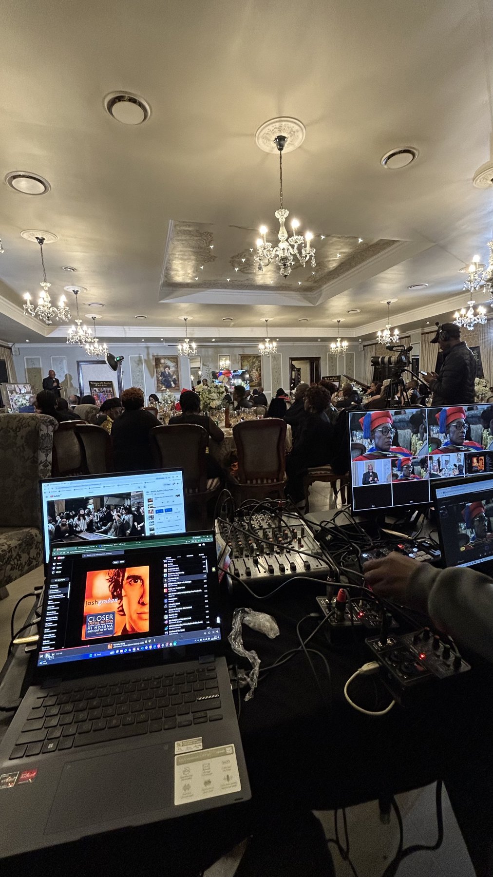 Screens and equipment in the production environment
