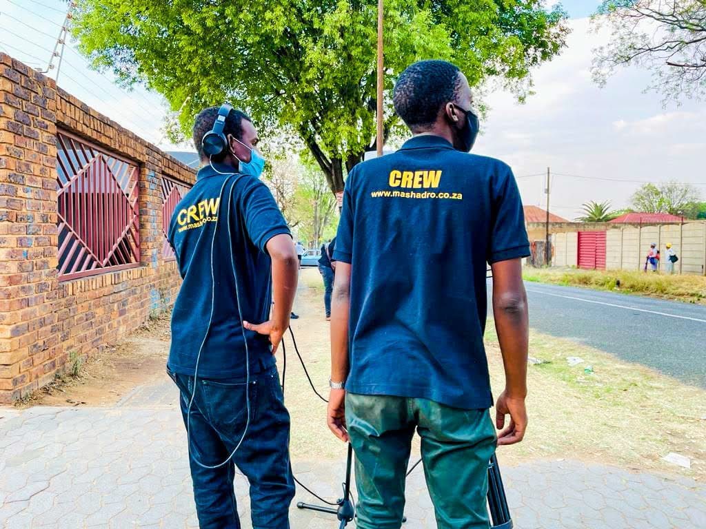 Camera crew on location