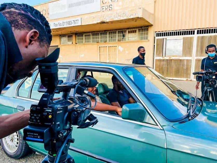 Filming around a vehicle on location