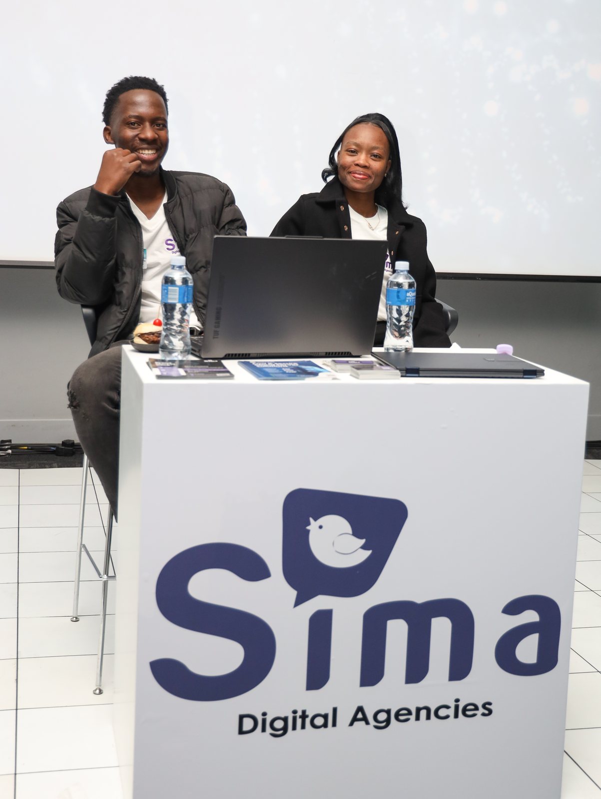 The Sima team at a showcase