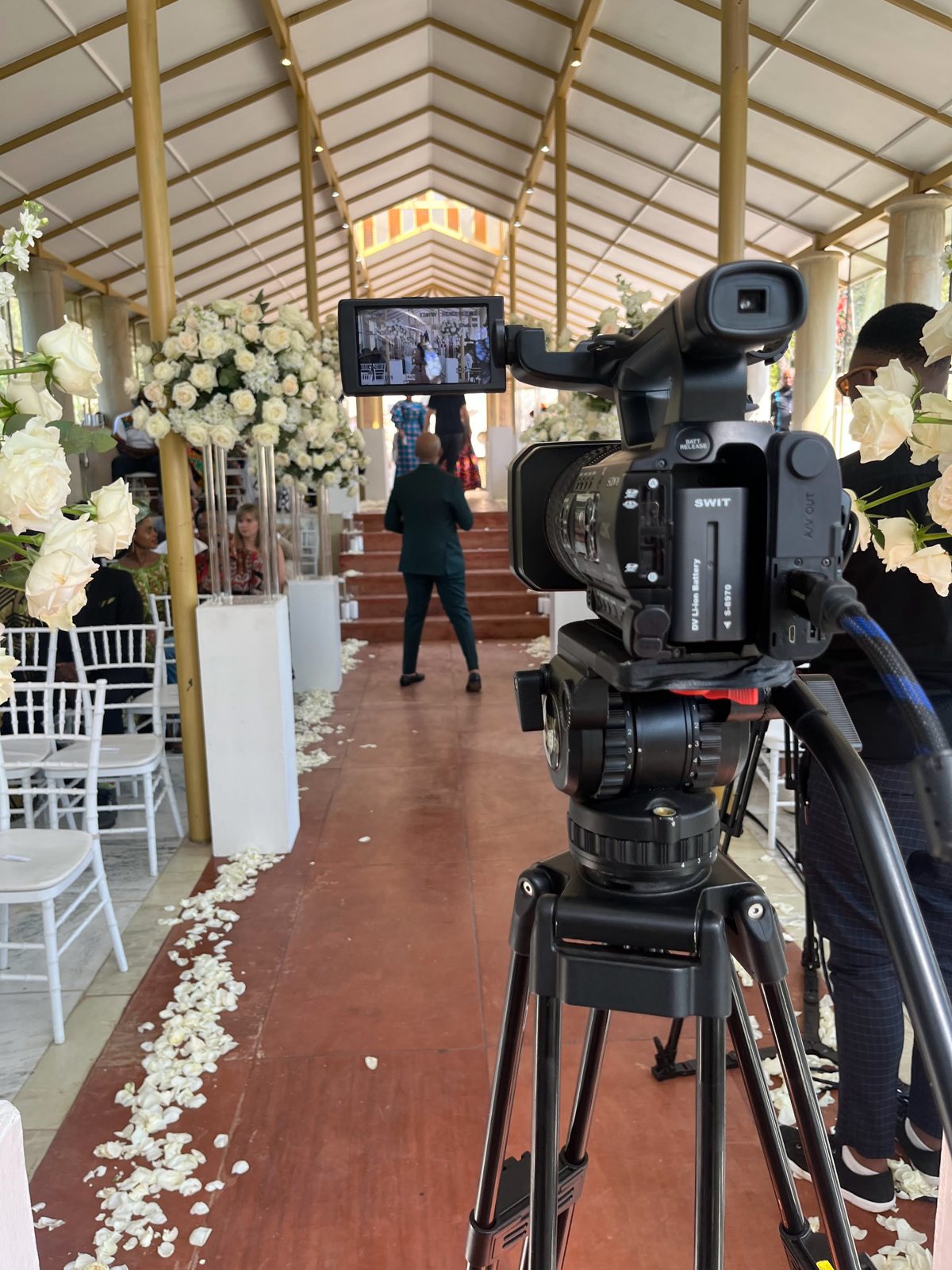 Camera setup at an event venue