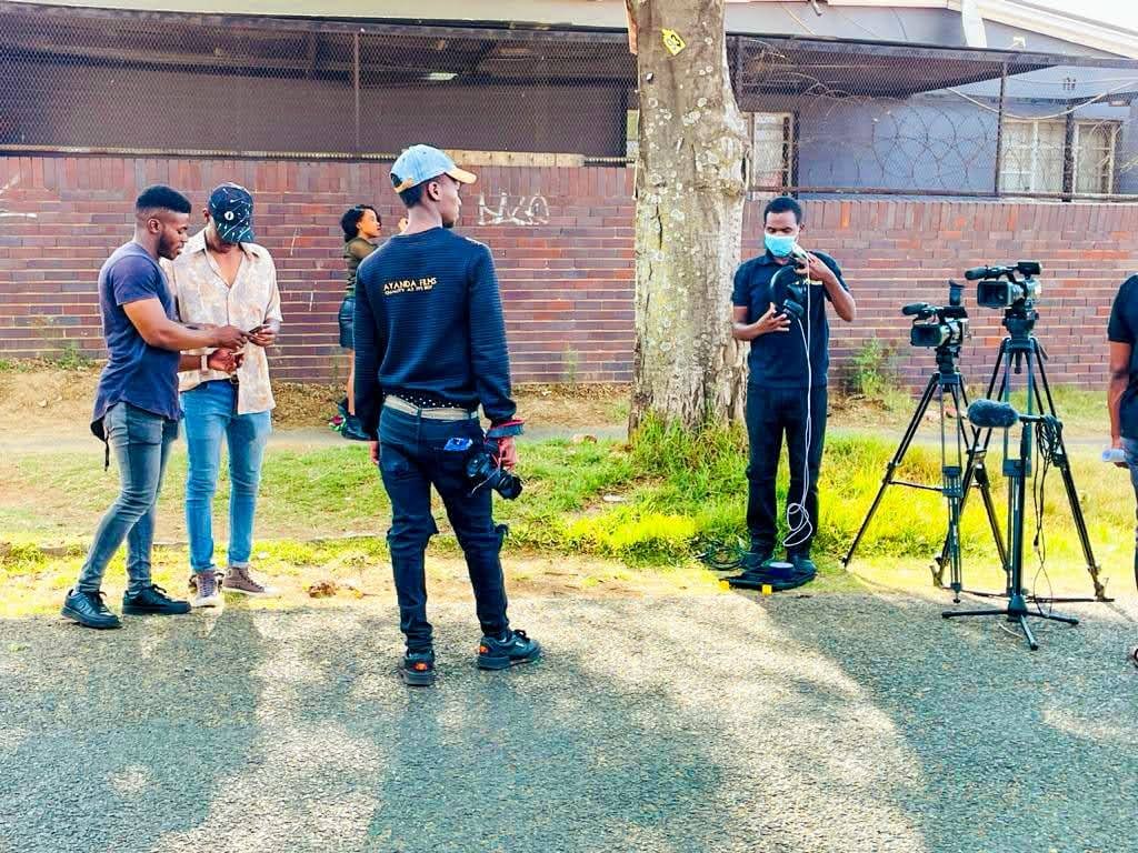 Mashadro production crew working on location