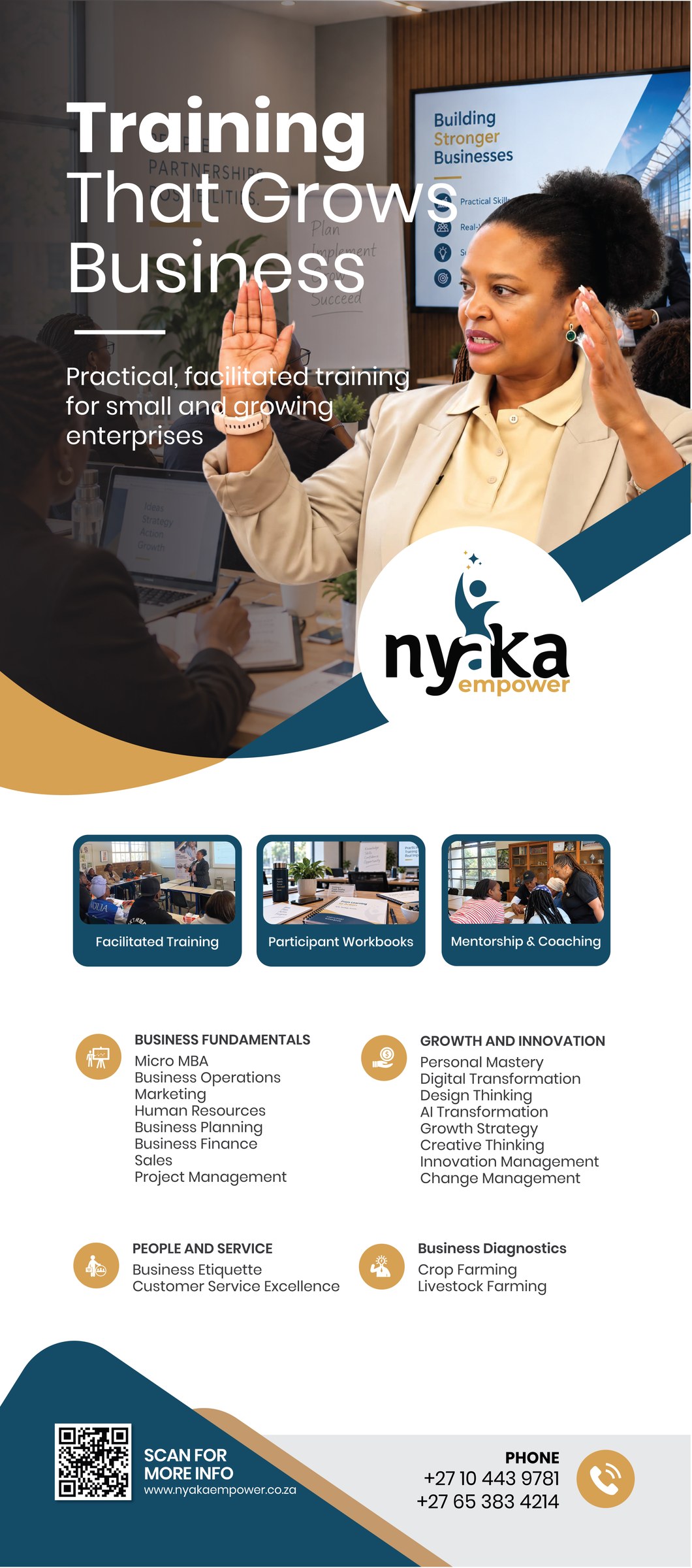 Nyaka Empower pull-up banner design